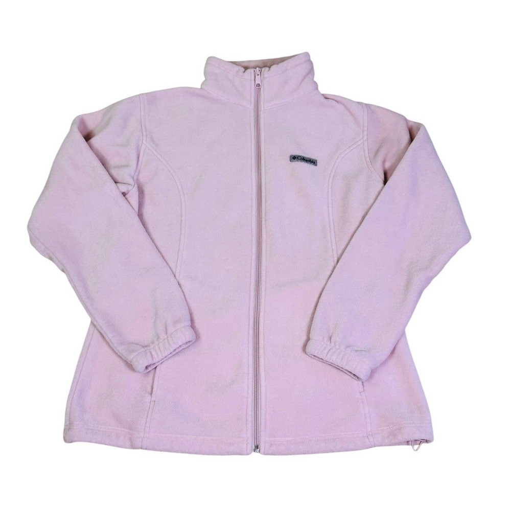Columbia Benton Springs Full Zip Fleece Jacket W L Pink Granola Girl Gorpcore